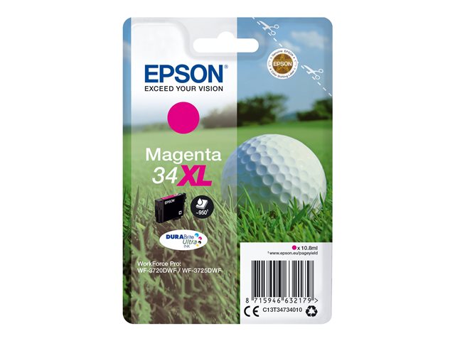 EPSON 2LB Singlepack 34XL Ink Magenta DURABrite Ultra 10,8 ml Блистер XL w/s