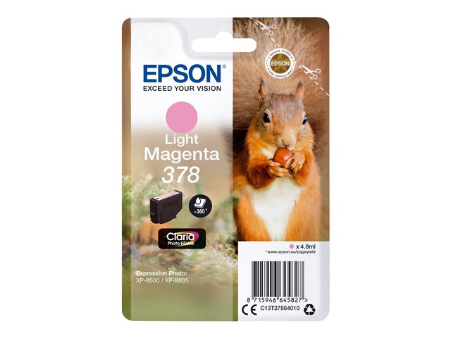 EPSON 378 Light Magenta Ink Cartridge със сигурност w/s