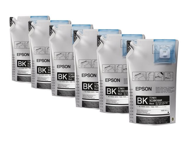 EPSON UltraChrome DS Black T741100 1Lx6опаковки