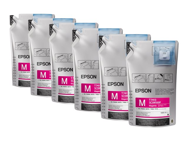 EPSON UltraChrome DS Magenta T741300 1Lx6 опаковки