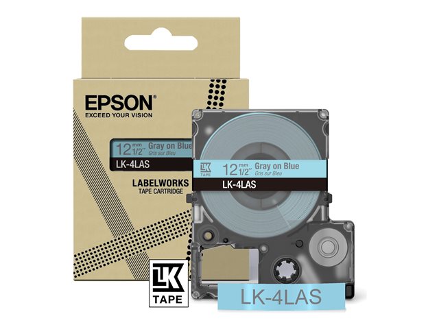 EPSON Цветна лента Синьо/Сиво 12mm 8m LK-4LAS