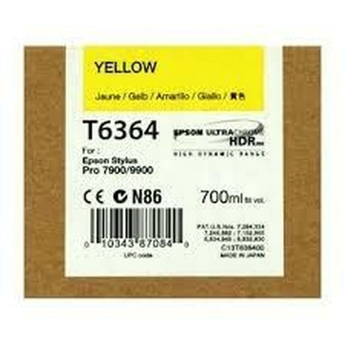 Оригиална касета за мастило Epson Cartucho T636400 amarillo Жълт