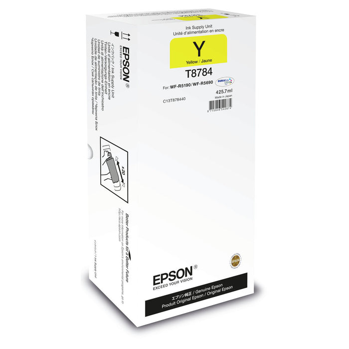 Оригиална касета за мастило Epson C13T878440 Жълт