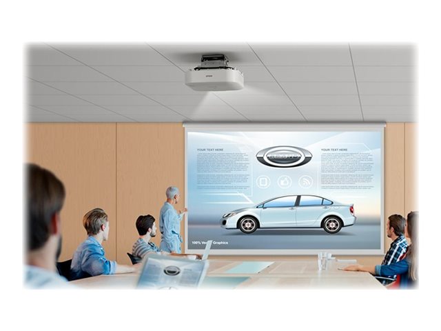 EPSON EB-PU1007W 3LCD 7000Lumen WUXGA 1920x1200 Проектор без обектив 1.44 - 2.32 бял