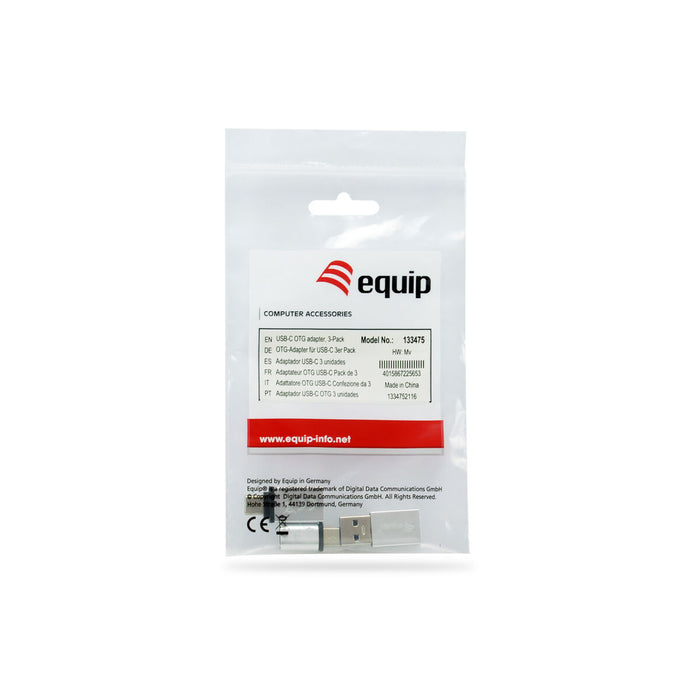 USB Aдаптер Equip 133475 Сребрист (3 броя)