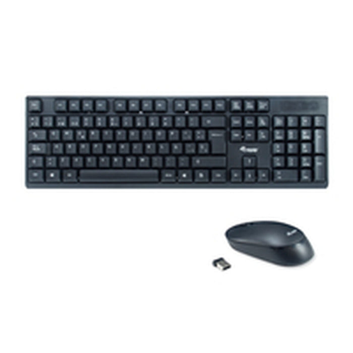 Клавиатура Equip 245221 Черен Испанска Qwerty испански