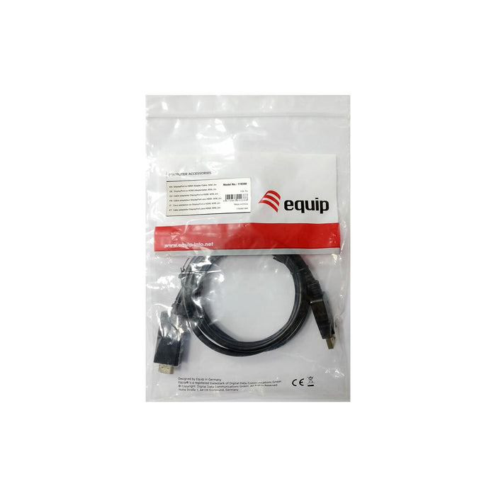 Адаптер за DisplayPort към HDMI Equip 119392 Черен 5 m