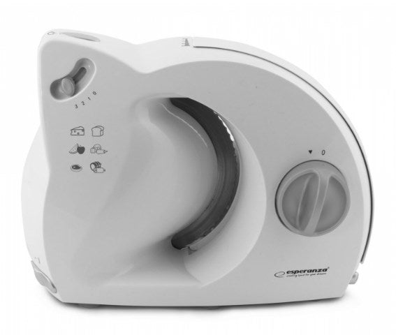 Слайсер Esperanza EKM017W Електрически Неръждаема стомана, Бяла пластмаса, Неръждаема стомана 150 W