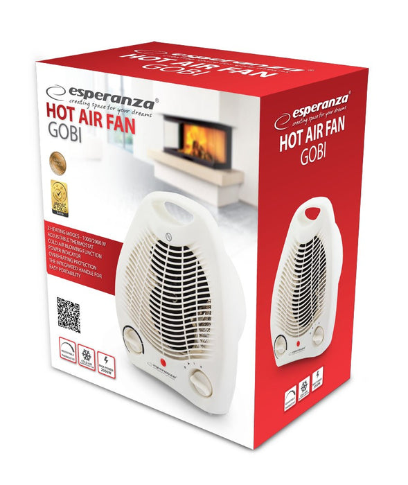 Електрически нагревател Esperanza EHH011 Indoor White 1000/2000 W