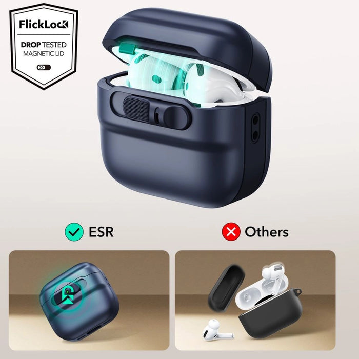 Калъф ESR Pulse Halolock Magsafe за AirPods 4 - син