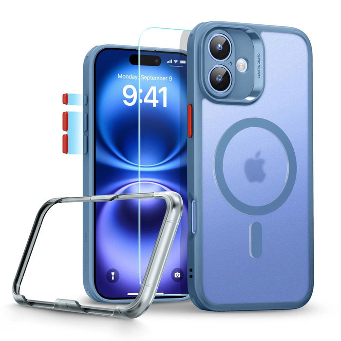 Калъф ESR Classic Pro Set Halolock MagSafe за iPhone 16 - син