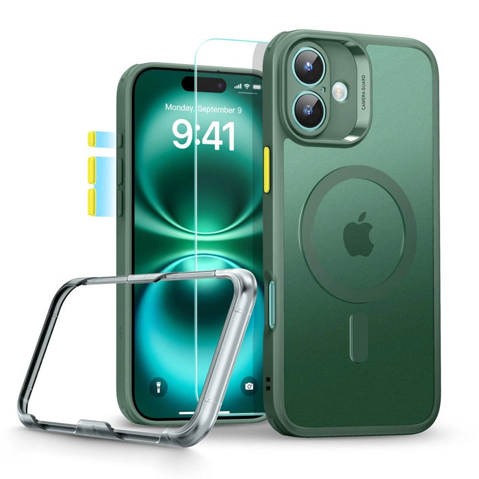 Калъф ESR Classic Pro Set Halolock MagSafe за iPhone 16 - зелен