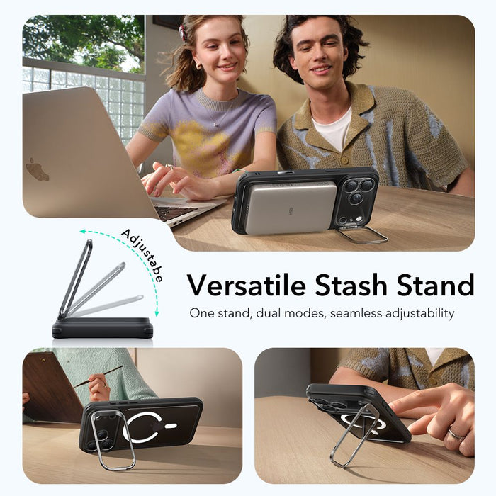 Калъф ESR Classic Hybrid Kickstand MagSafe Case за iPhone 17 Pro Max - Clear Black