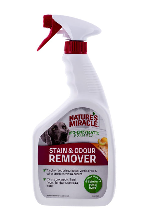 NATURE'S MIRACLE Stain&Odour Remover Dog Melon - Спрей за почистване и премахване на замърсявания - 946 ml