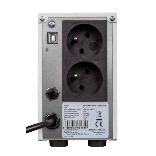 Ever ECO PRO 700 Line-Interactive 0,7 kVA 420 W 2 AC контакт(а)