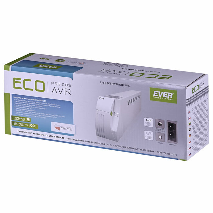 Инрактивен UPS Ever ECO PRO 1200 AVR CDS 780 W