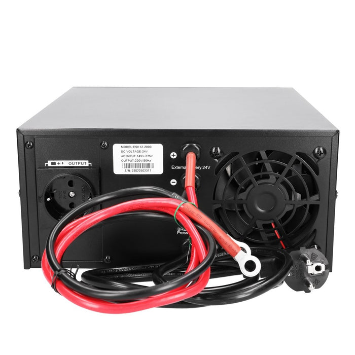 Extralink Lightning 1500VA/1200W | Инвертор | Чиста синусоида, напрежение на батерията 24V DC
