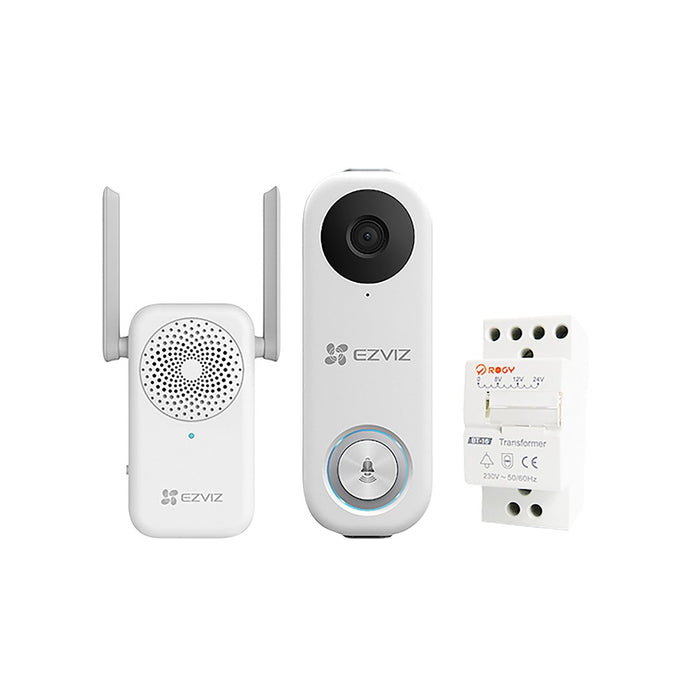 EZVIZ DB1C Интелигентен видеозвънец с комплект за звънец и трансформатор