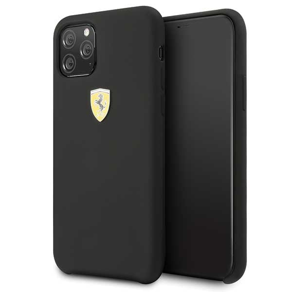 Силиконов твърд калъф Ferrari FESSIHCN65BK за iPhone 11Pro Max, черен