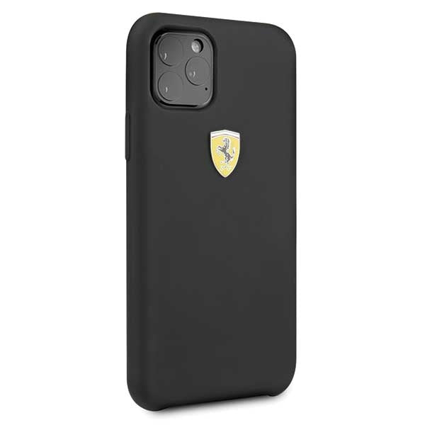 Силиконов твърд калъф Ferrari FESSIHCN65BK за iPhone 11Pro Max, черен