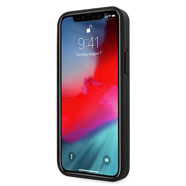 Твърд калъф Ferrari FEHQUHCP12MBK iPhone12/12 Pro 6,1" Off Track Quilted за iPhone, черен