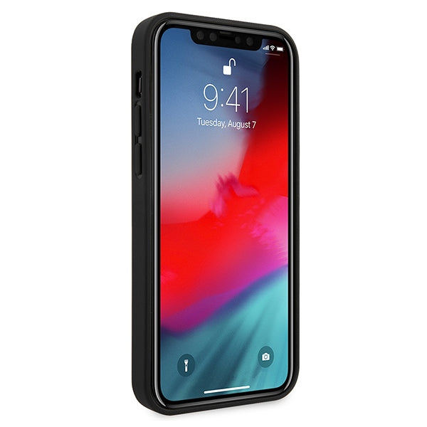 Твърд калъф Ferrari FEHQUHCP12MBK iPhone12/12 Pro 6,1" Off Track Quilted за iPhone, черен