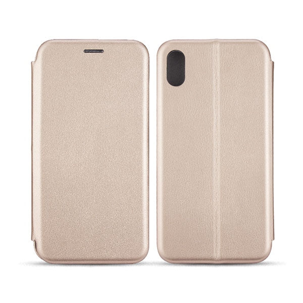 Калъф Beline Book Magnetic за iPhone Xs Max, розово-златен