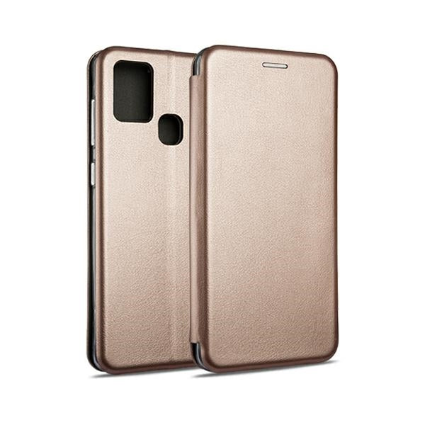 Калъф Beline Book Magnetic за Samsung A21sA217, розово-златен