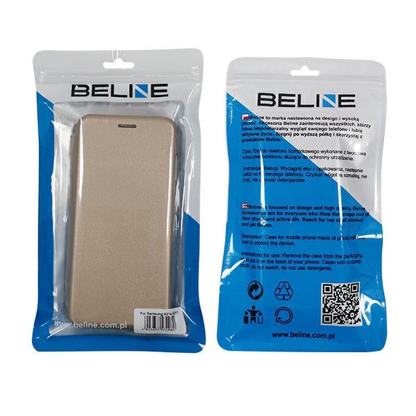 Калъф Beline Book Magnetic със магнит за Samsung A21sA217, златен
