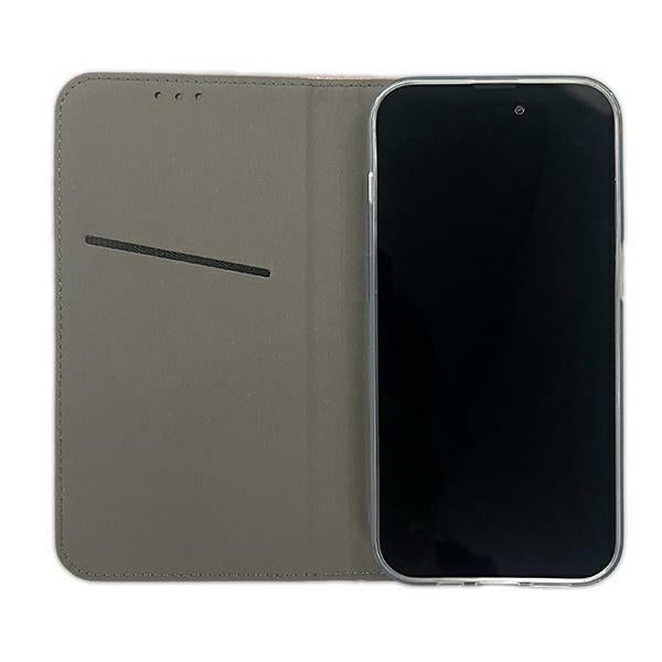 Калъф Smart Magnet book за iPhone 16 6,1", розово-златен