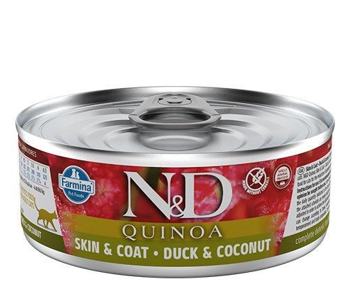 FARMINA N&D Cat Quinoa Duck&Coconut Adult – мокра храна за котки – 80 g