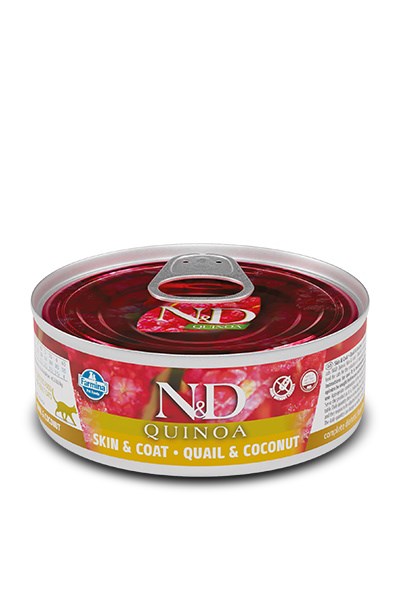 Мокра храна за котки - FARMINA N&D CAT QUINOA QUAIL&COCONUT ADULT 80g