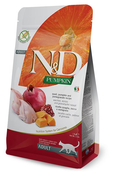Farmina Pet Food N&D Pumpkin feline Adult 1,5 кг суха храна за котки Пиле