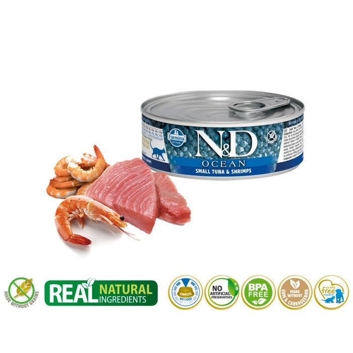 Farmina N&D Cat Ocean Sea Small Tuna & Shrimp 70гр