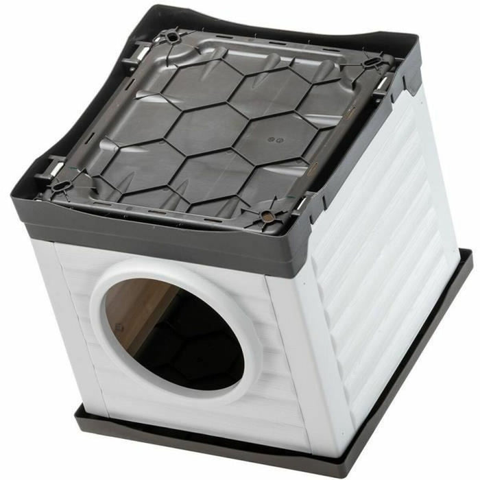 Легло за домашни любимци Ferplast PETVILLA 50 Смола Термопластичен 38,5 x 43 x 38,5 cm Бял Сив