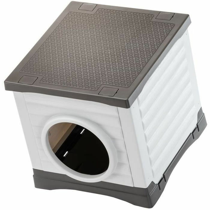 Легло за домашни любимци Ferplast PETVILLA 50 Смола Термопластичен 38,5 x 43 x 38,5 cm Бял Сив