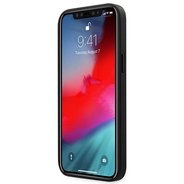 Перфориран калъф Ferrari On Track за iPhone 12 Pro Max 6.7" - червен