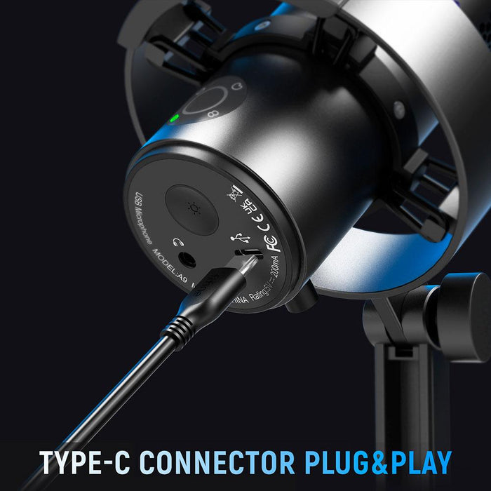 Настолен микрофон FIFINE A9 RGB 4 Polar Patterns- Black