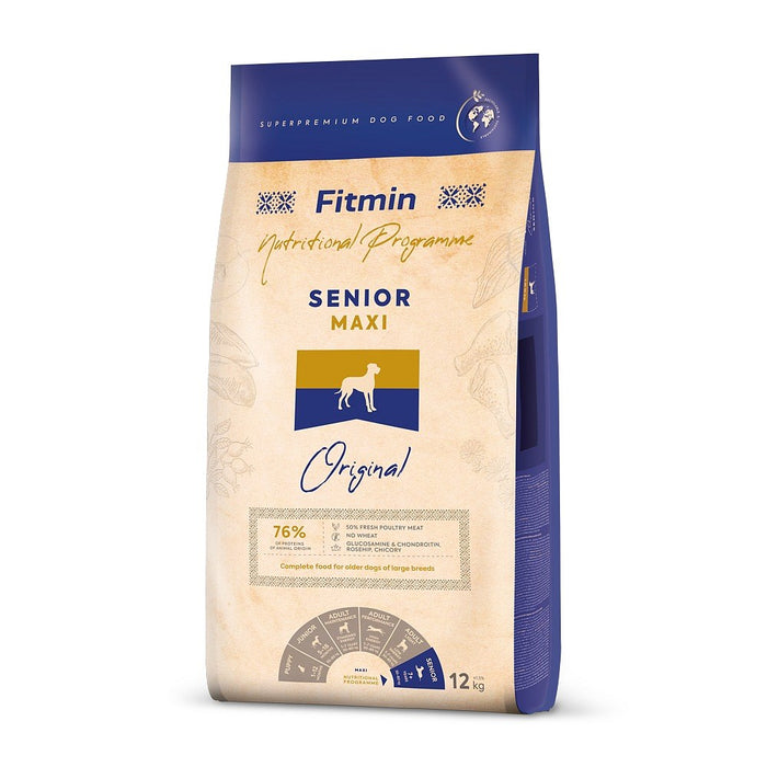 FITMIN Dog Maxi Senior - суха храна за кучета - 12 кг