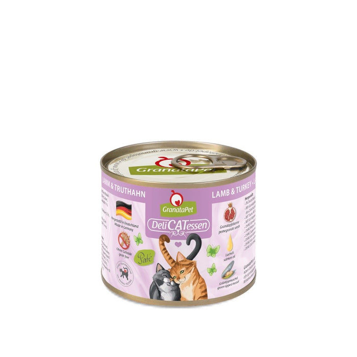GRANATAPET DeliCATessen Агнешко и пуешко - мокра храна за котки - 200гр
