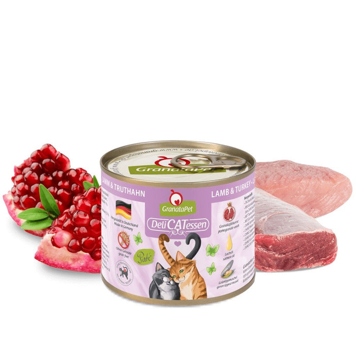 GRANATAPET DeliCATessen Агнешко и пуешко - мокра храна за котки - 200гр
