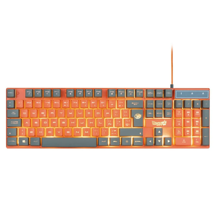 Клавиатура с мишка FR-TEC Dragon Ball Испанска Qwerty Оранжев