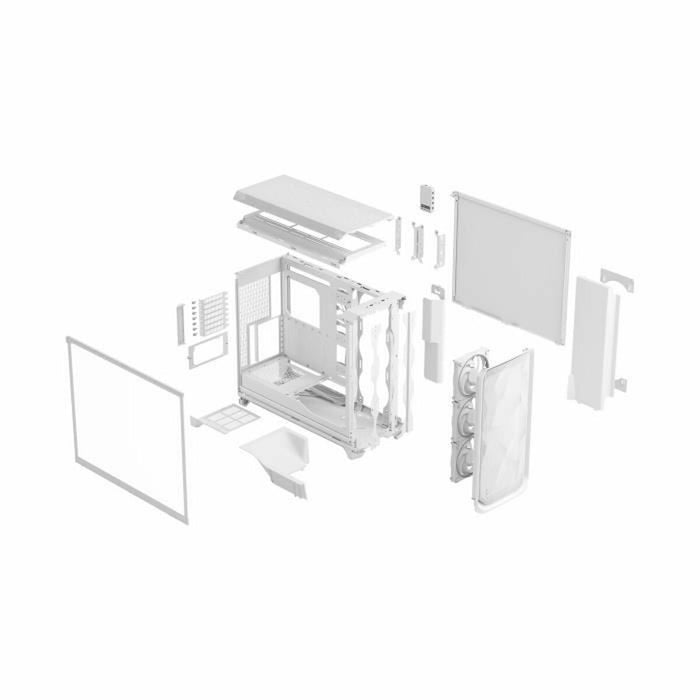 ATX полу-висока кутия Fractal Бял