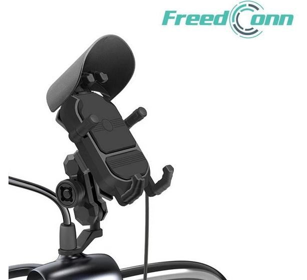 ДЪРЖАЧ ЗА ТЕЛЕФОН И ИНДУКЦИОННО ЗАРЯДНО FREEDCONN MC29 15W + USB