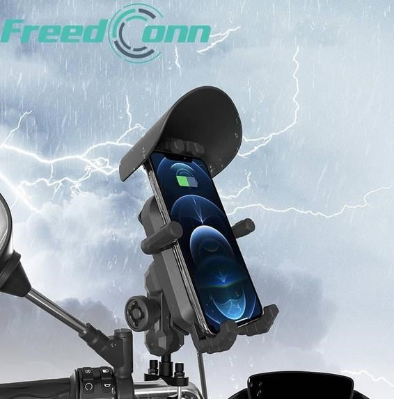 ДЪРЖАЧ ЗА ТЕЛЕФОН И ИНДУКЦИОННО ЗАРЯДНО FREEDCONN MC29 15W + USB