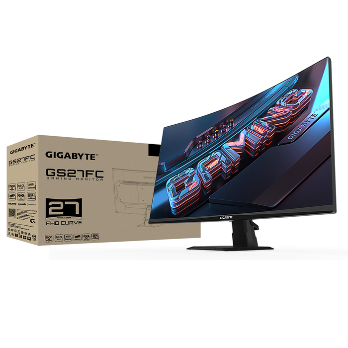 Геймърски Монитор Gigabyte GS27FC, 27&quot; VA FHD, 180Hz, 1ms
