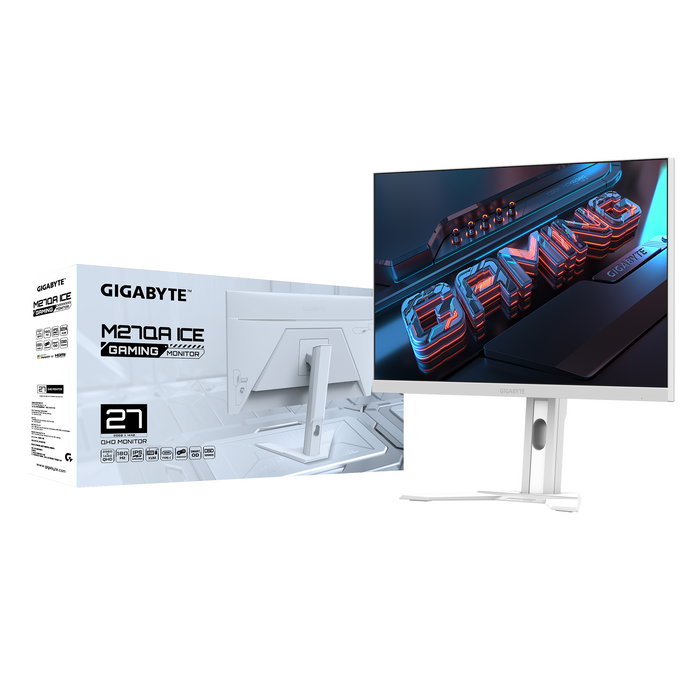 Геймърски Монитор Gigabyte M27QA ICE, QHD(2560x1440), 180hz, 1 ms