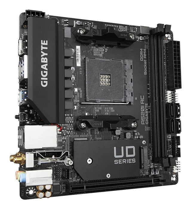 Дънна платка Gigabyte A520I AC   AM4     AMD A520 AMD AMD AM4