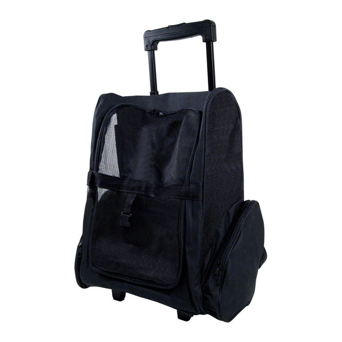 Раница с Колела за Домашни Любимци Gloria Trolley Trip Черен 36 x 30 x 49 cm