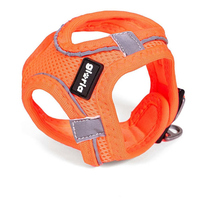 Каишка за Куче Gloria Air Mesh Trek Star Регулируем Оранжев Размер XXXS (18-20 cm)